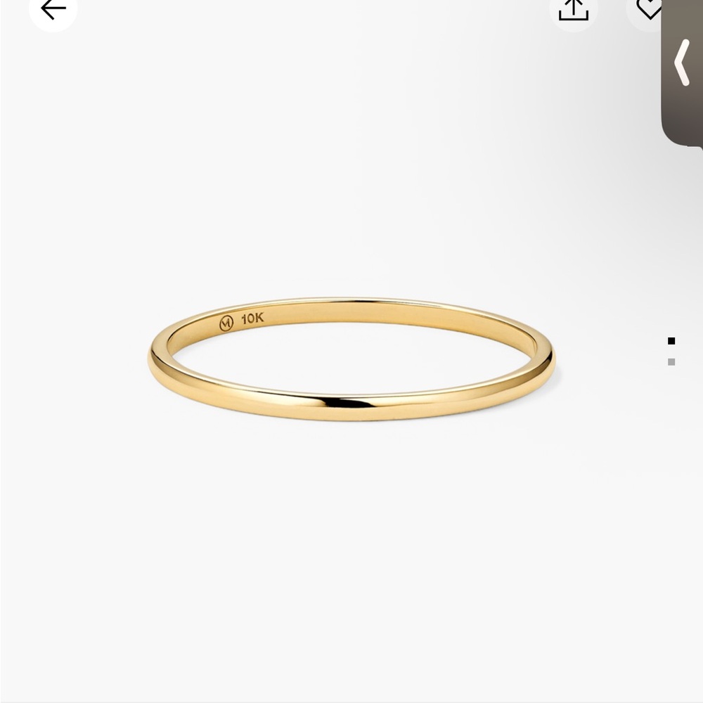 Mejuri 10k Gold Slim Ring